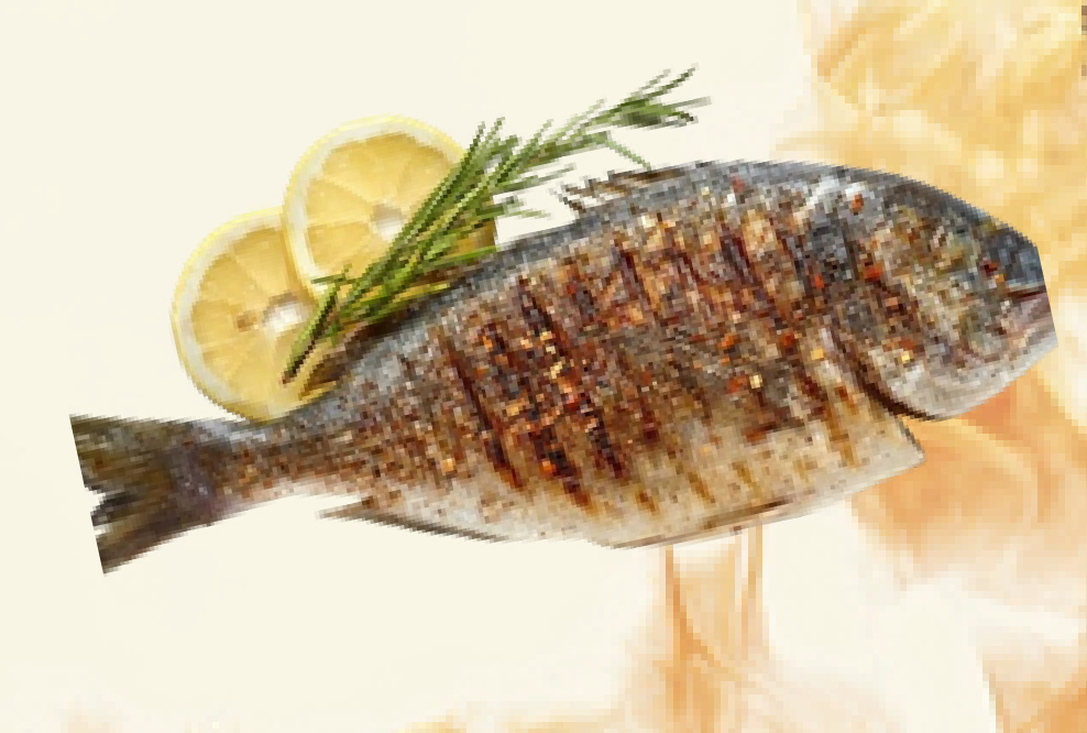 FISCH AUF HOLZKOHLE